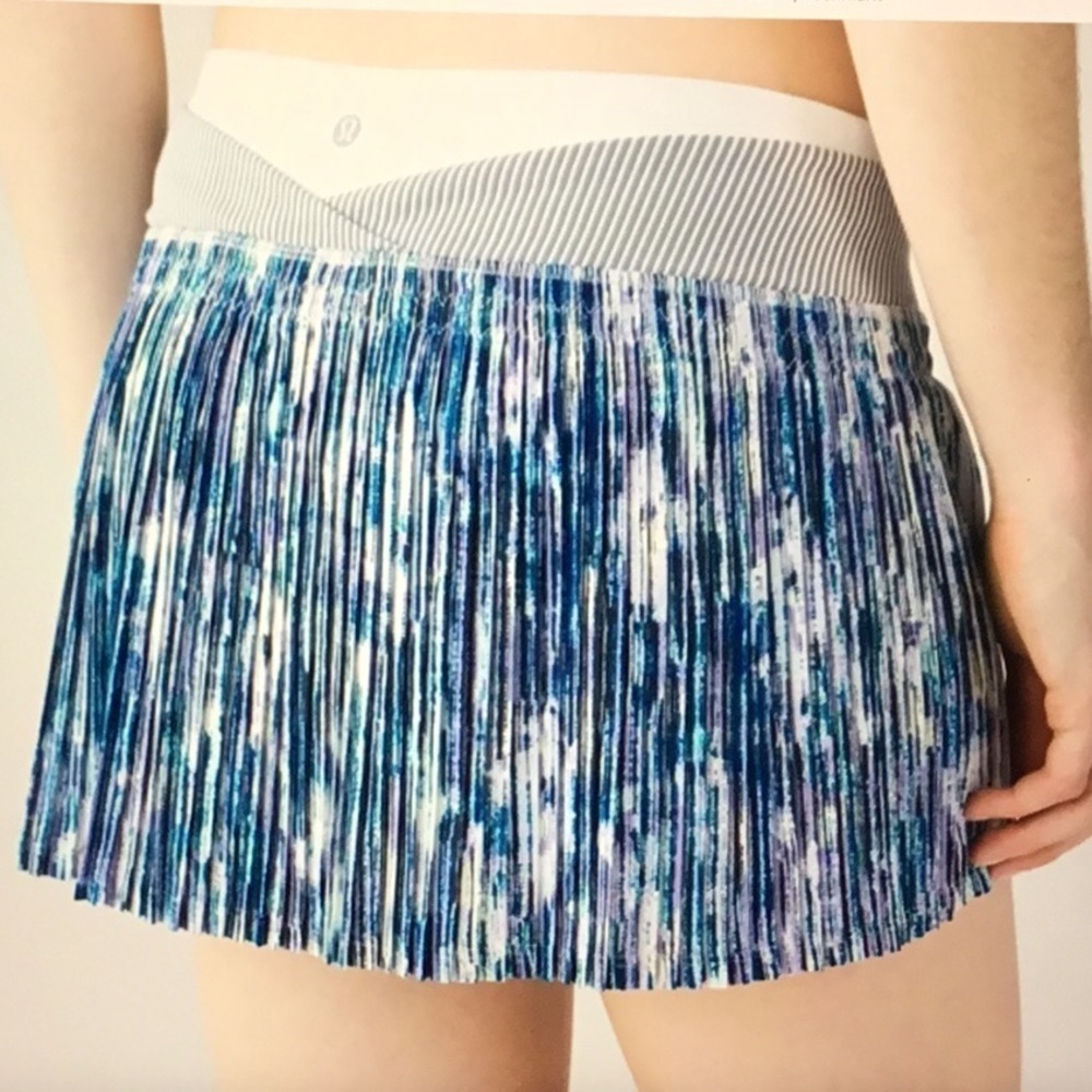 lululemon Blurry‎ Belle Multi Pleated Tennis Skort Time To Shine Swift Ultra 6 - Picture 5 of 9